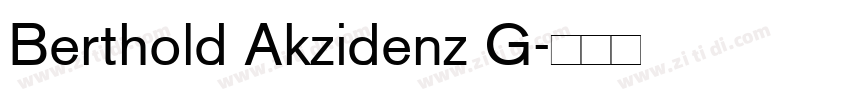 Berthold Akzidenz G字体转换
